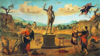 Piero di Cosimo, Mito di Prometeo, 1515 circa, olio su tavola
